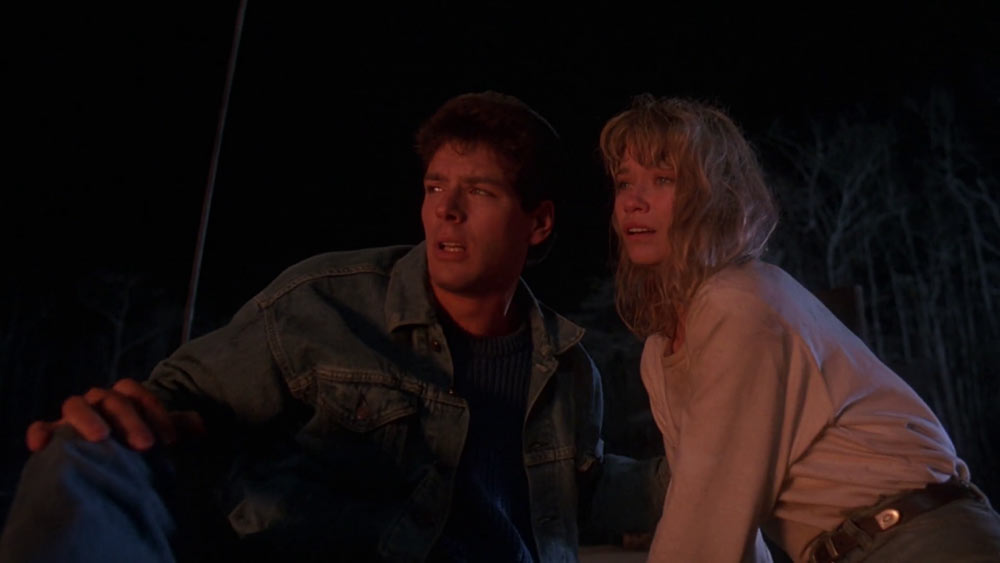 Lar Park-Lincoln and Kevin Spirtas in Friday the 13th Part VII: The New Blood