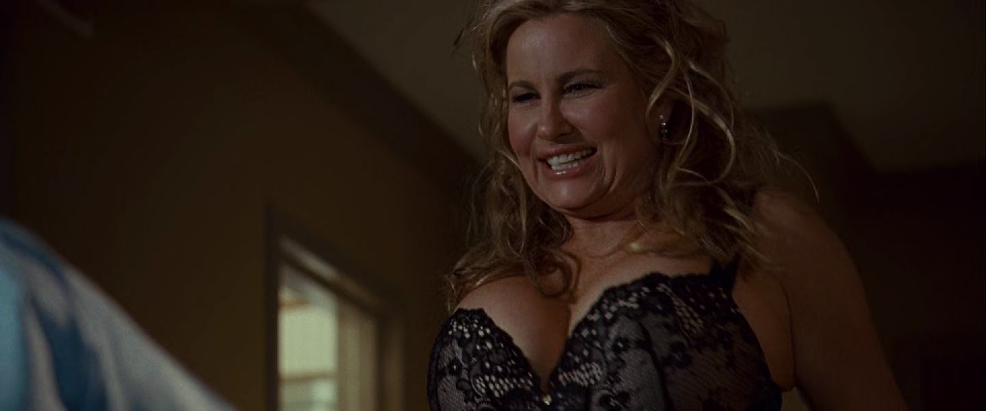 Jennifer Coolidge showing a fair amount of cleavage