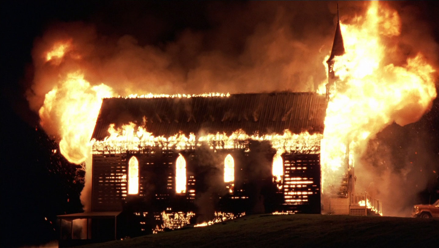 Burning Church in Fire Down Below
