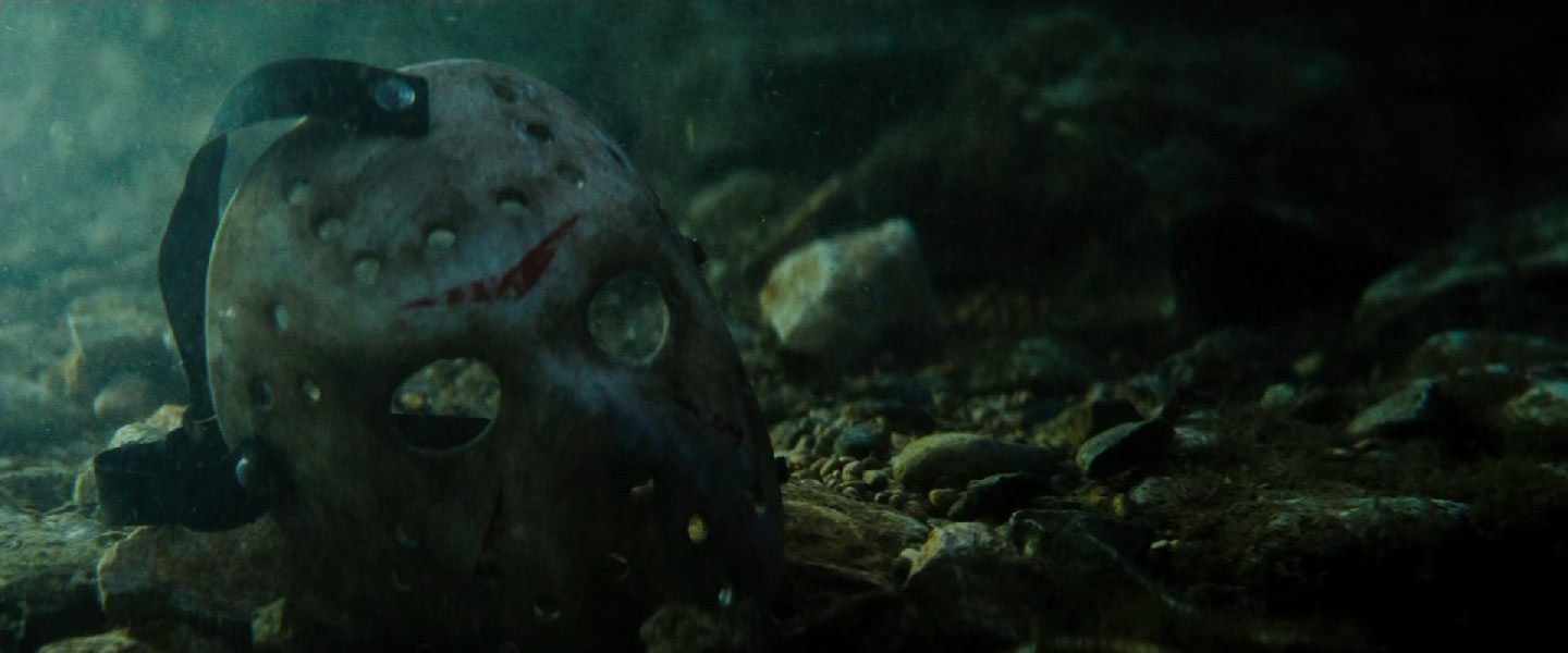 Jasons Mask at the bottom of Crystal Lake