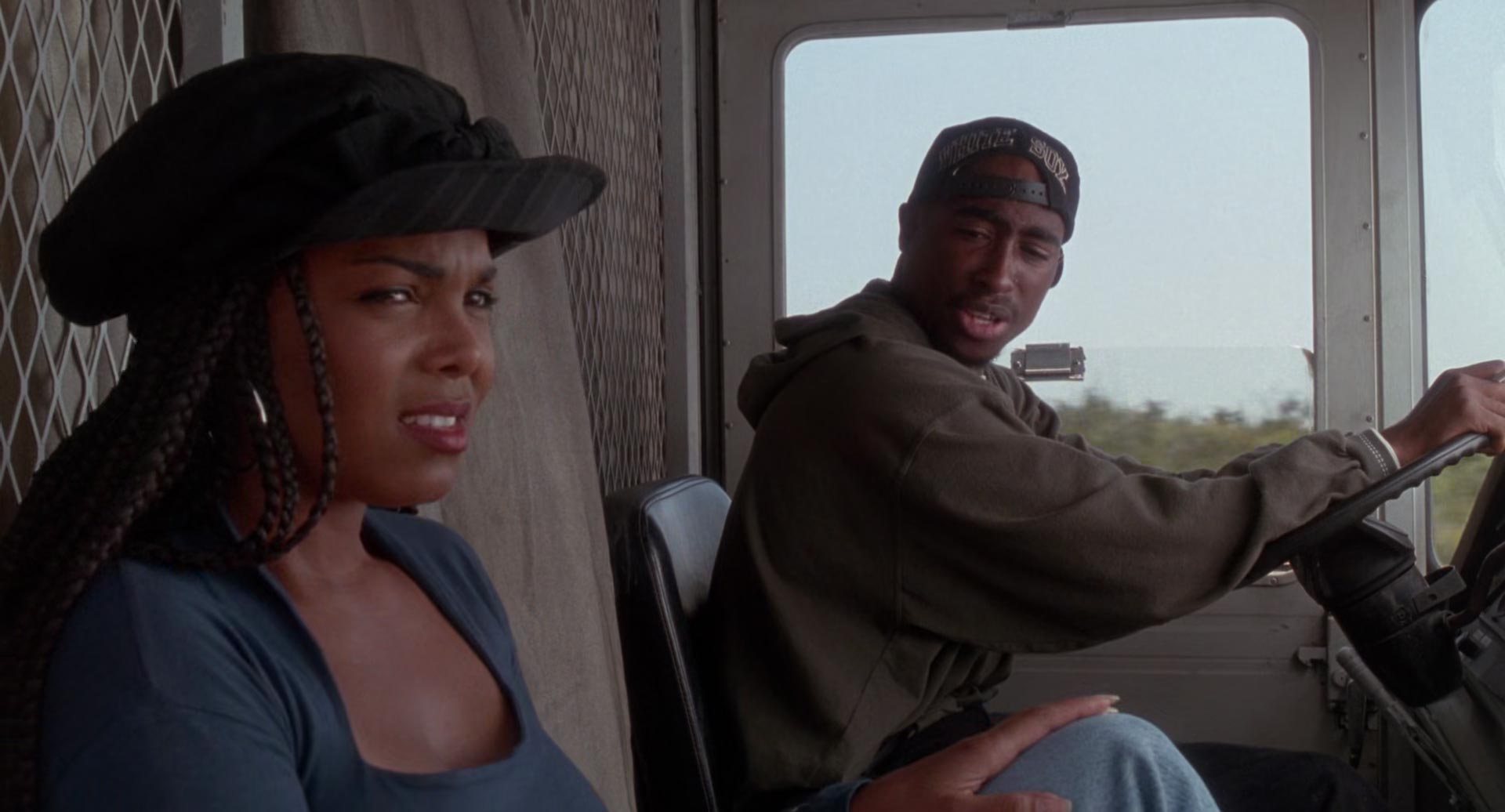 Janet Jackson and Tupac Shakur in Poetic Justice