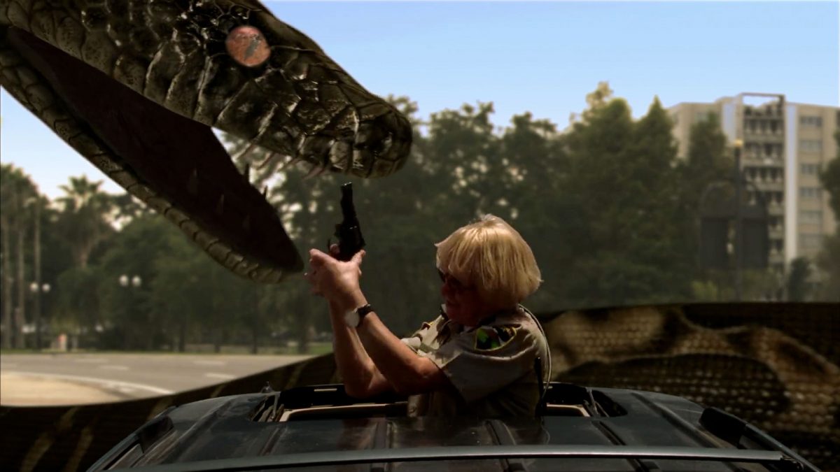 Mega Python vs. Gatoroid movie review MikeyMo