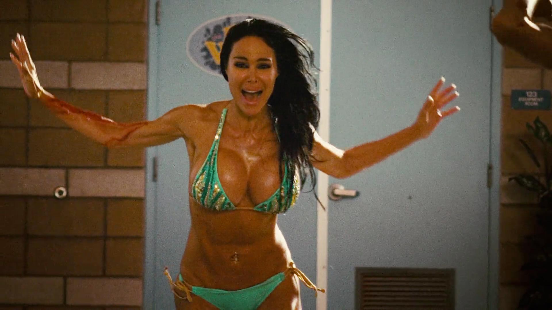 Busty bikini girl in Piranha 3DD