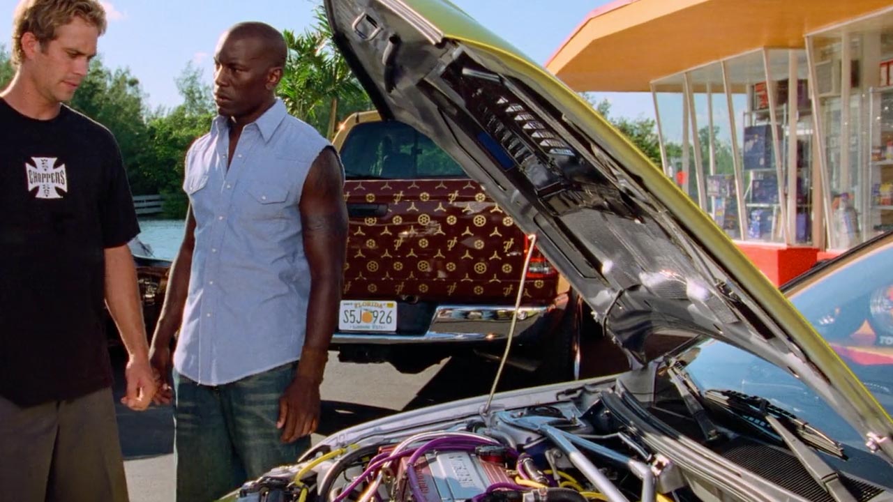 A Louis Vuitton paintjob in 2 Fast 2 Furious