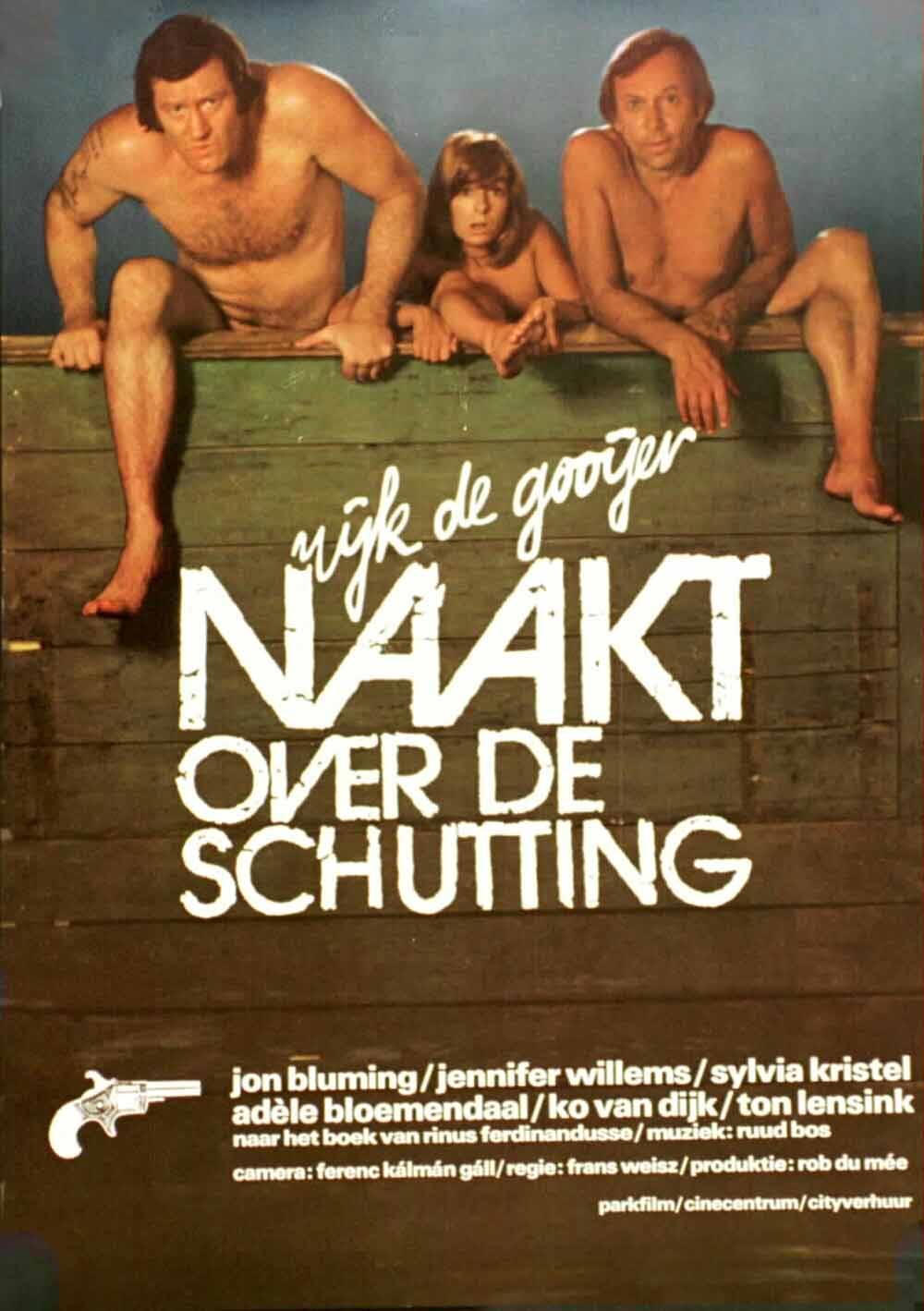 Naakt over de schutting Poster