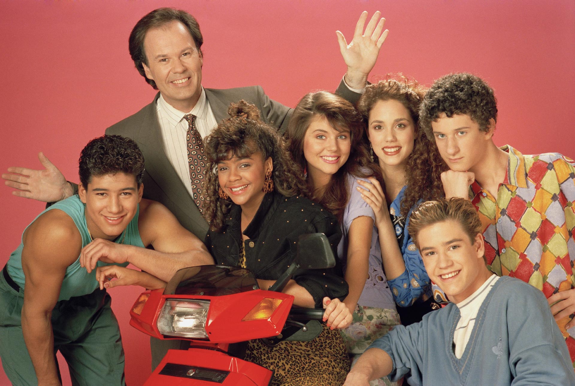 The entire original Saved By The Bell cast 