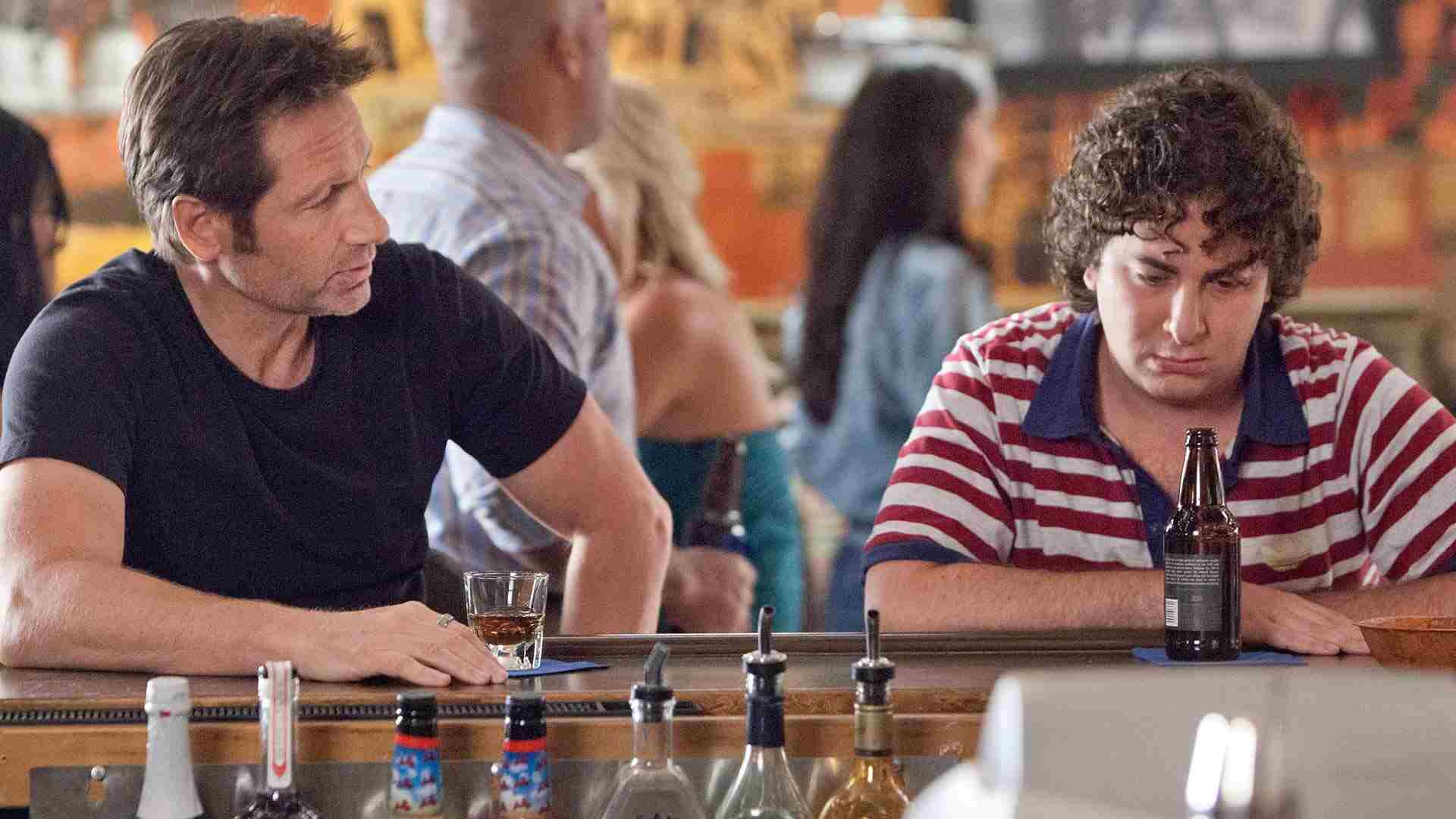 David Duchovny and Oliver Cooper in Californication