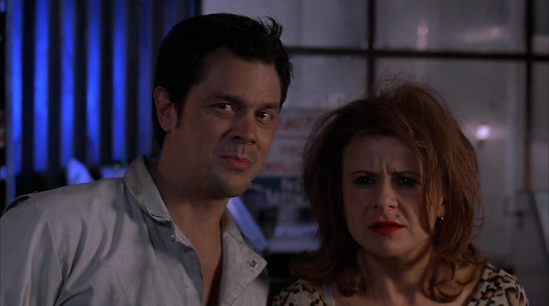 Johnny Knoxville and Tracy Ullman in A Dirty Shame