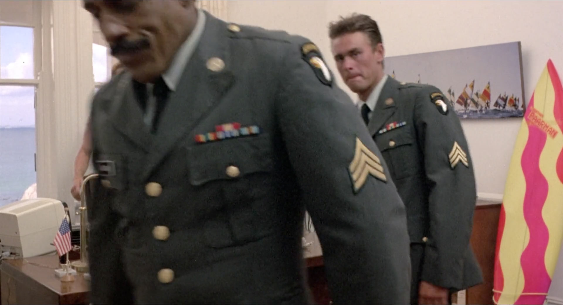 Steve James and Guy Pringle in American Ninja 2: The Confrontation