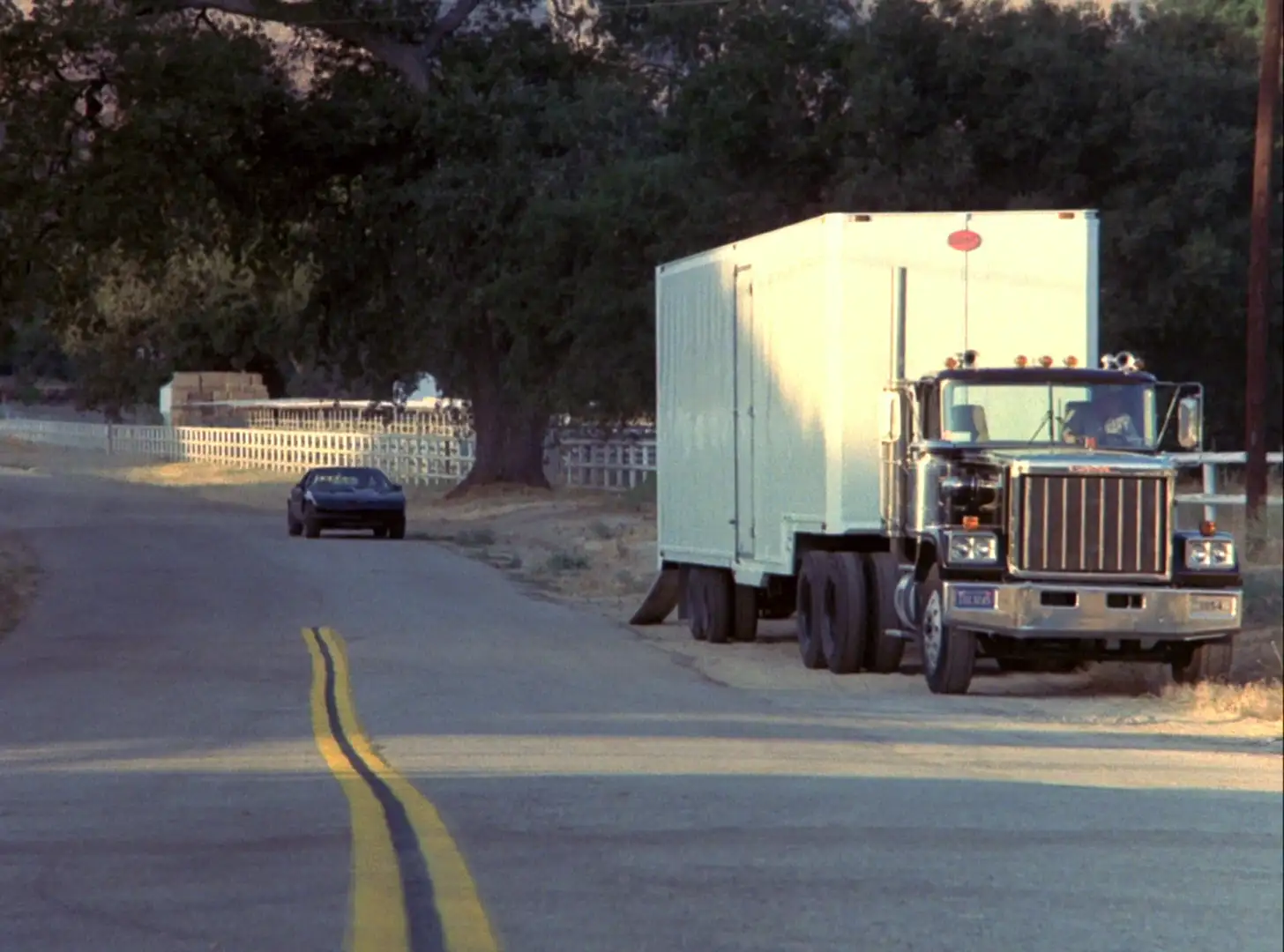 KITT entering the Knight Foundation semi-truck