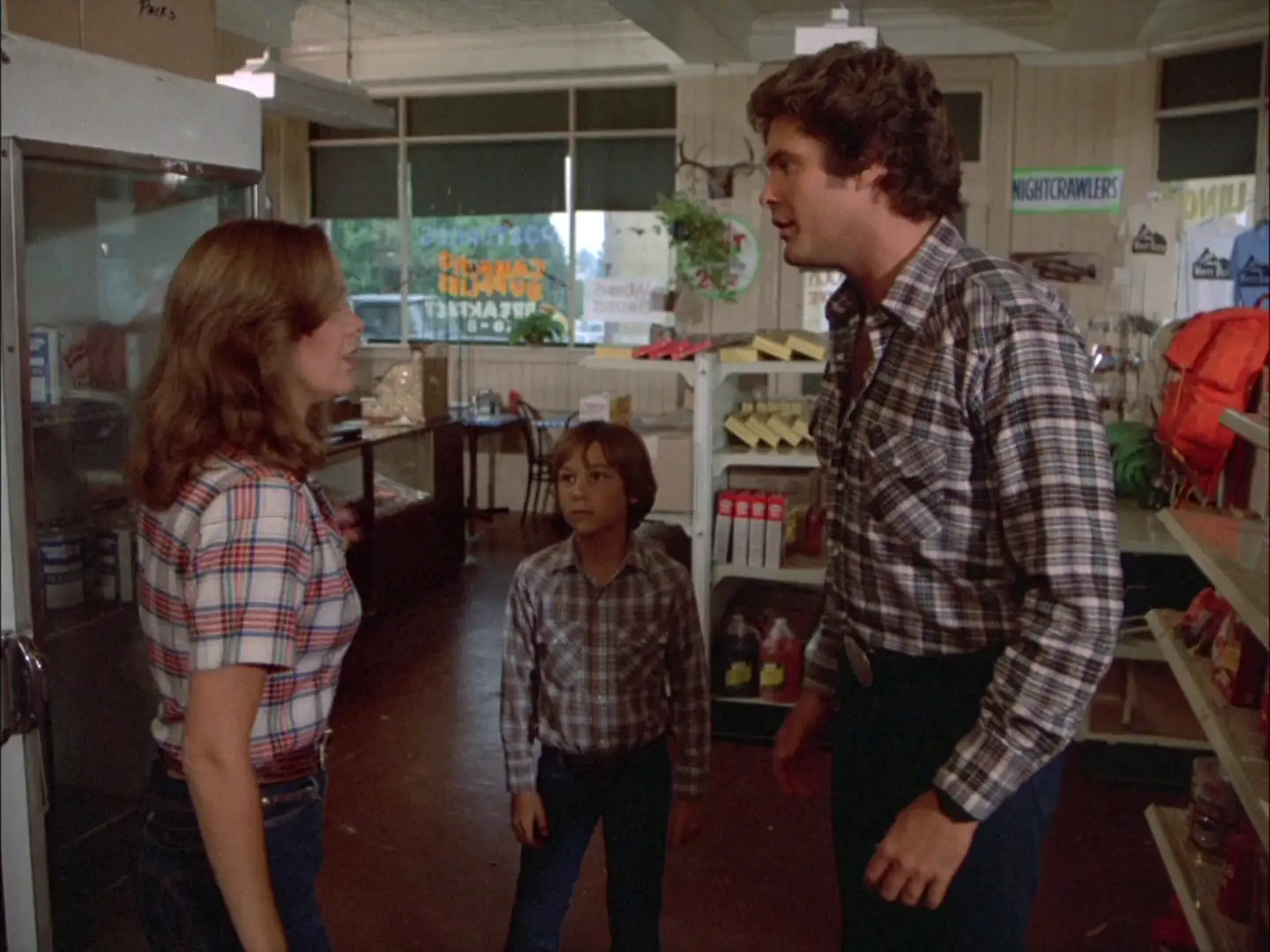 David Hasselhoff, Anne Lockhart and Keith Coogan in Knight Rider: Good Day at White Rock