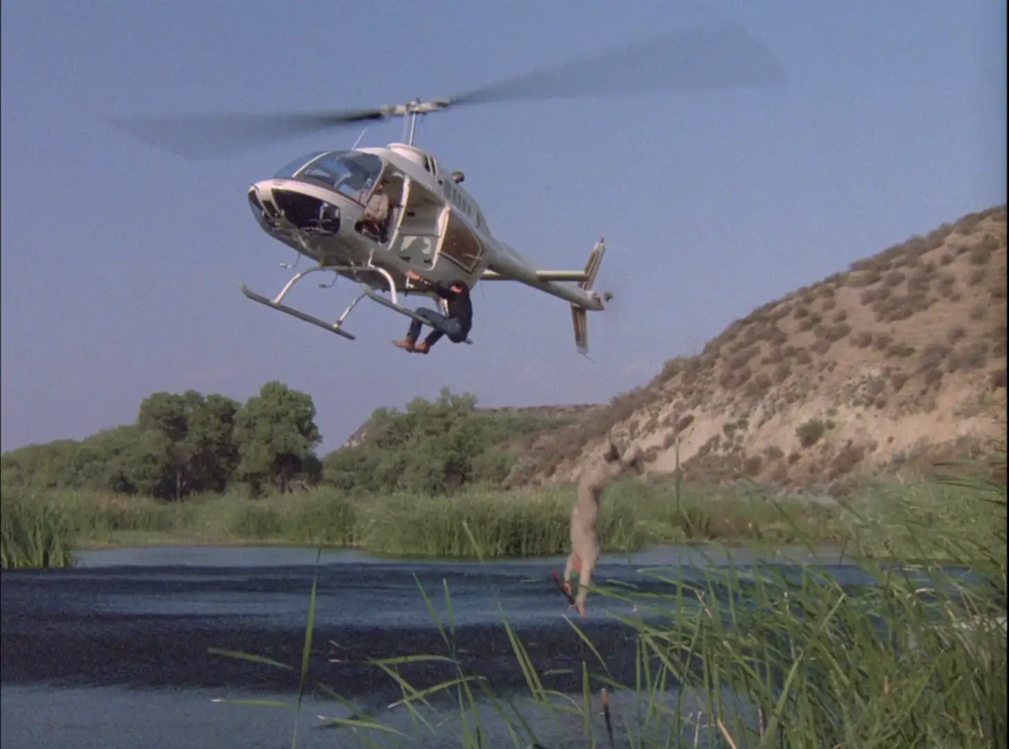 A helicopter stunt in Knight Rider: Just My Bill