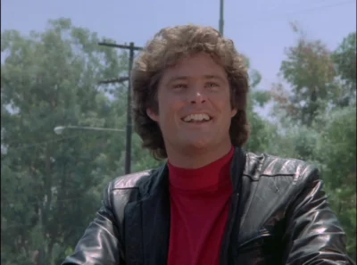 David Hasselhoff as Michael Knight in Knight Rider
