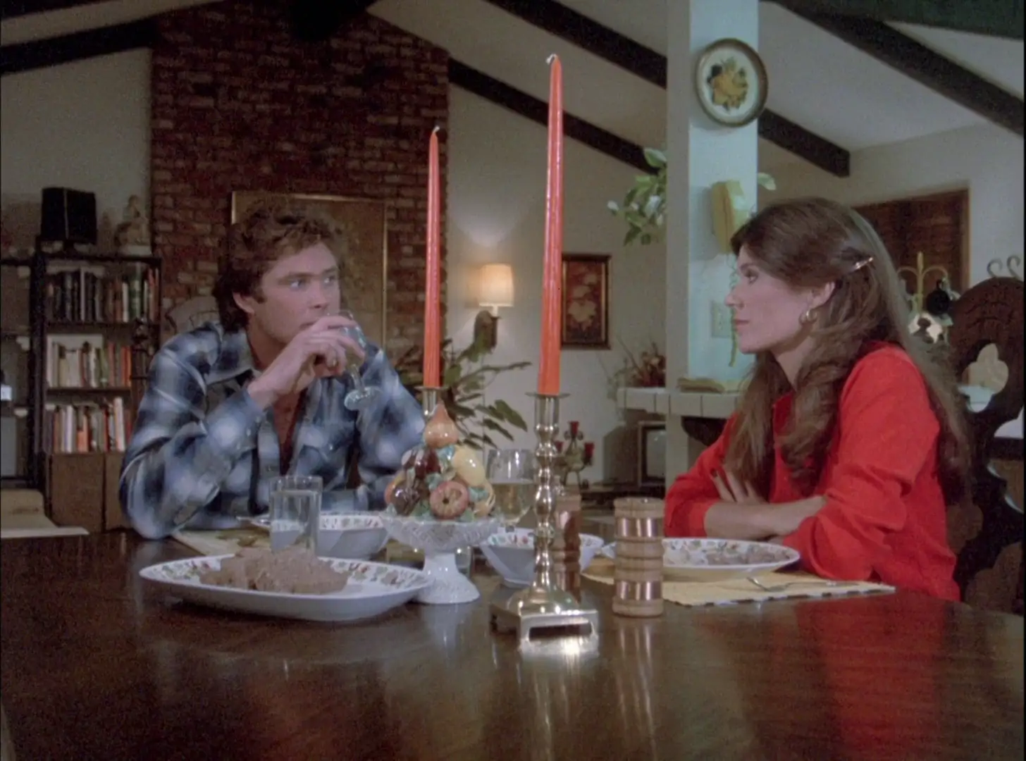 David Hasselhoff and Mary-Margaret Humes in Knight Rider: No Big Thing