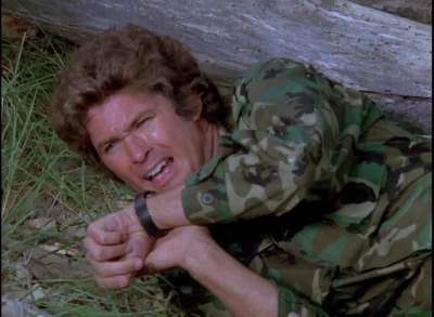 David Hasselhoff as Michael Knight in Knight Rider: A Plush Ride