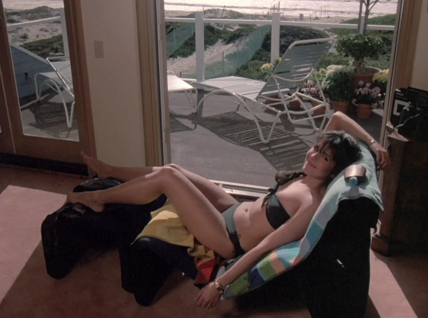 Maria Conchita Alonso in bikini in Knight Rider: Forget me not