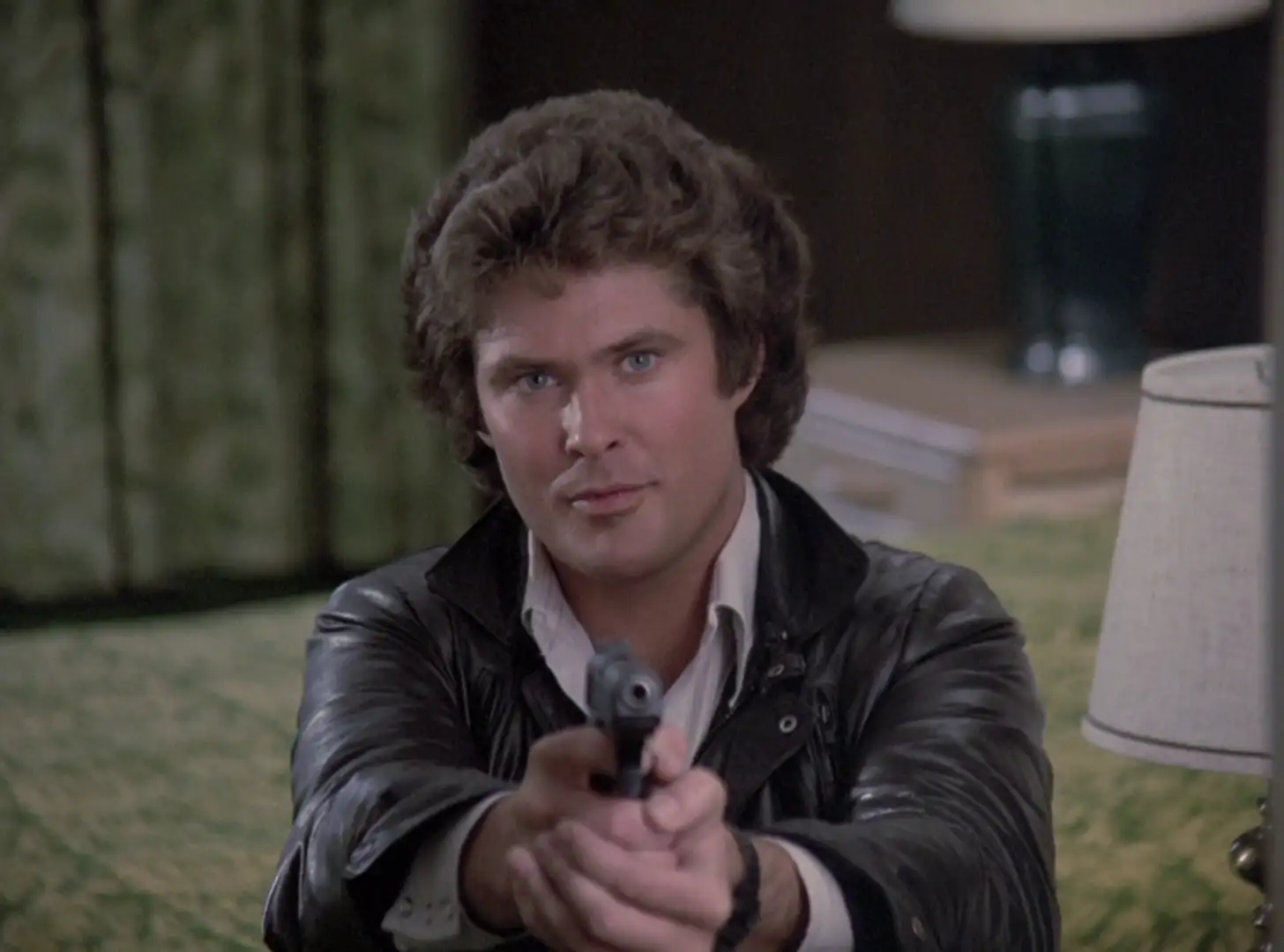 David Hasselhoff and Edwars Mulhare in Knight Rider: Hearts of Stone